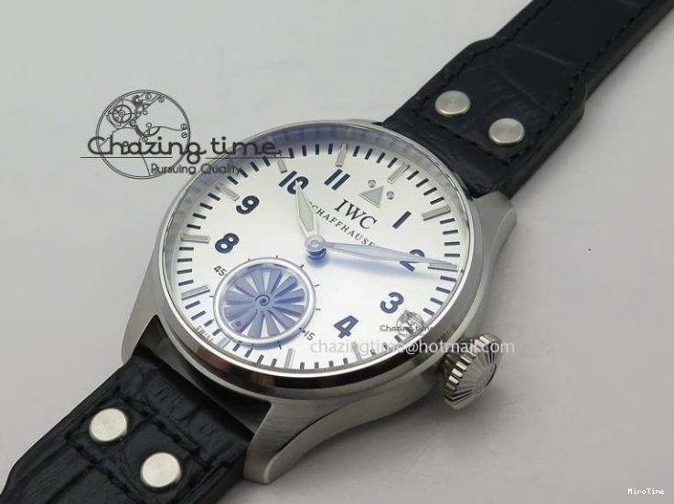 MIROTIME 0115 Big Pilot “Markus Buhler” IW5003 Turbine V6F Best Edition Silver Dial On Leather Strap A Reliable 7315